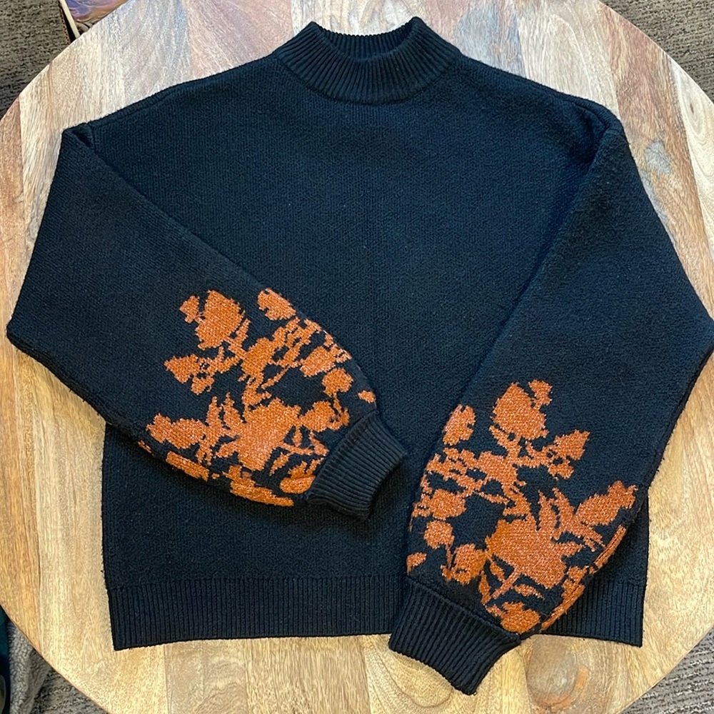 A.na mock neck sweater